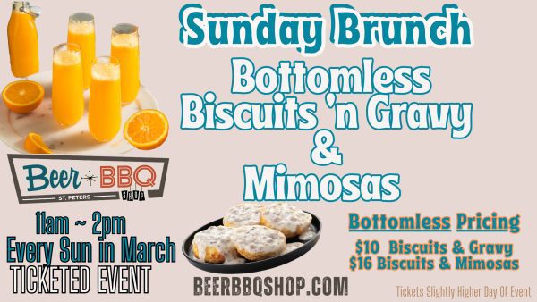 Bottomless Mimosas PLUS Biscuits & Gravy 3/16/25