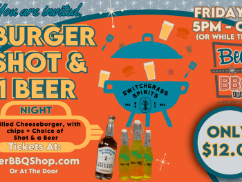 1 Burger 1 Shot & 1 Beer - Single Ticket Night 2