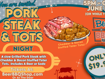 Pork Steak With Stuffed Tater Tots