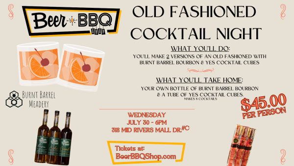 Old Fashioned Night With Burnt Barrel & Yes Cocktail Cubes