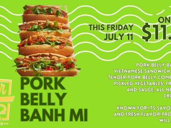 Pork Belly Banh Mi With Chips & Salsa