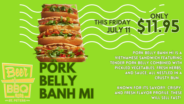Pork Belly Banh Mi With Chips & Salsa