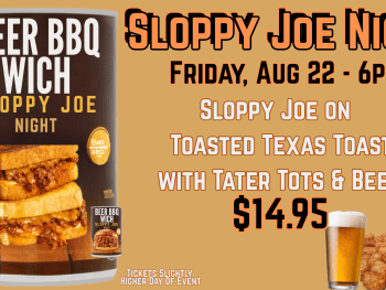 Sloppy Joe Night at Beer BBQ Shop