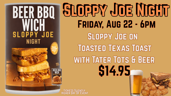 Sloppy Joe Night at Beer BBQ Shop