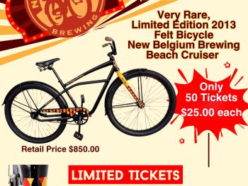 New Belgium Felt Bicycle Raffle