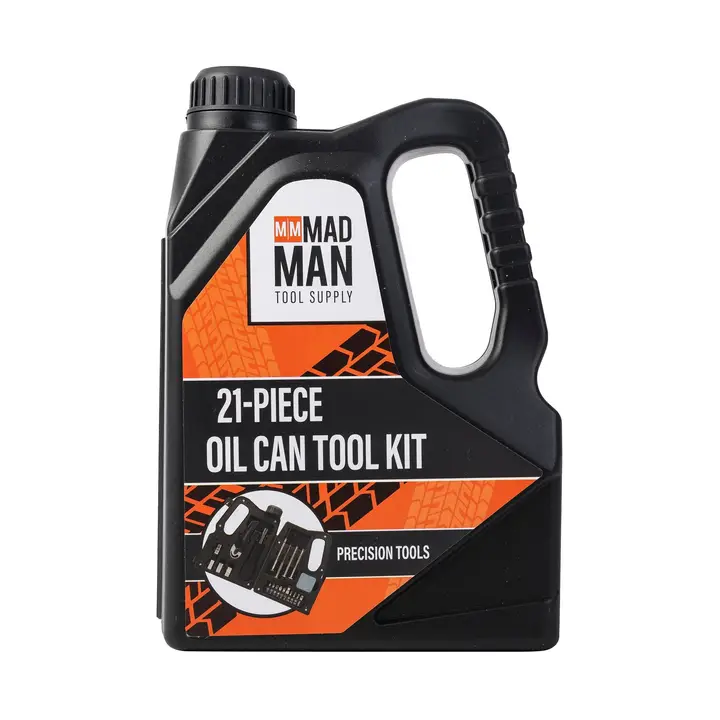Oil Can Tool Kit | Vintage Oil Can 20-Piece Tool Set